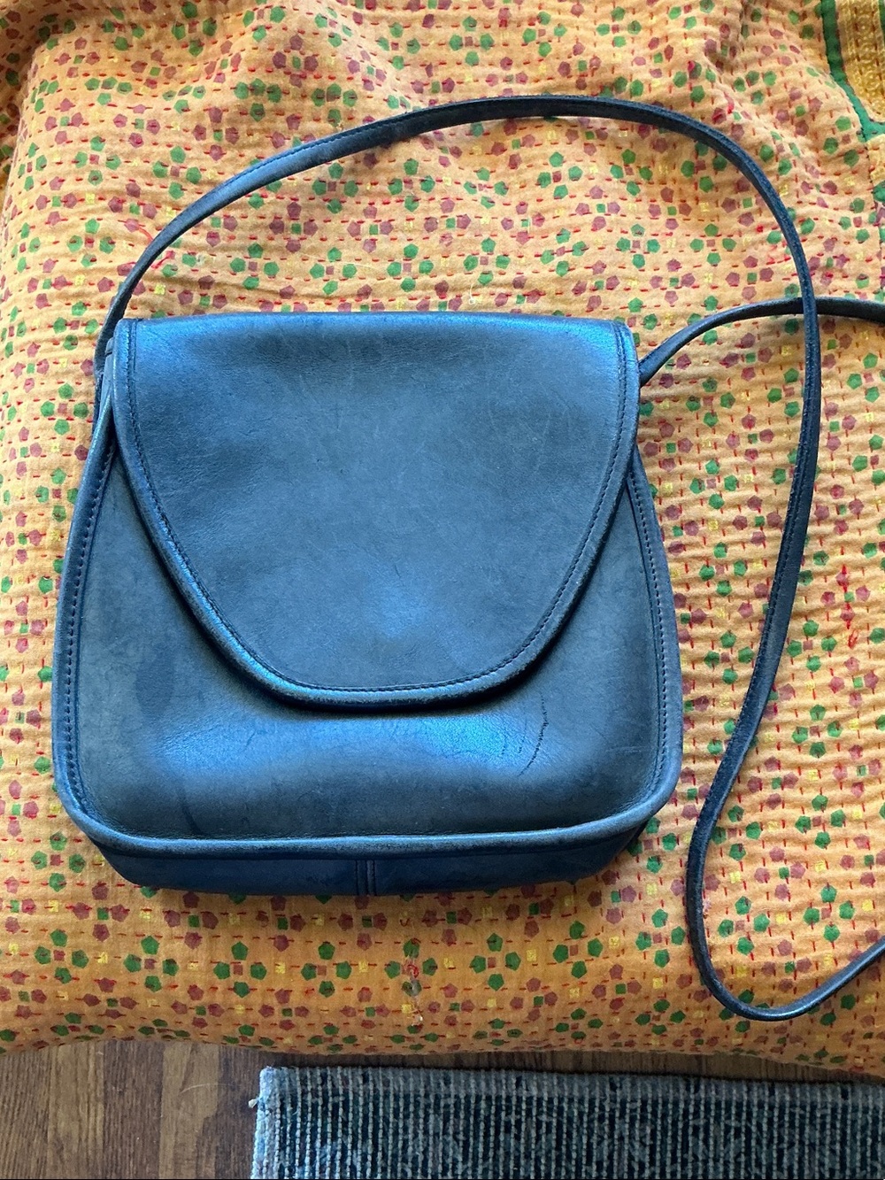 Coach vintage Lindsay Leather Crossbody with Fold-Over Flap